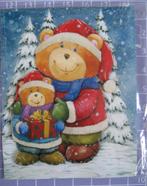 3D plaatje kerstberen., Ophalen of Verzenden, Nieuw, Kerst, Overige typen