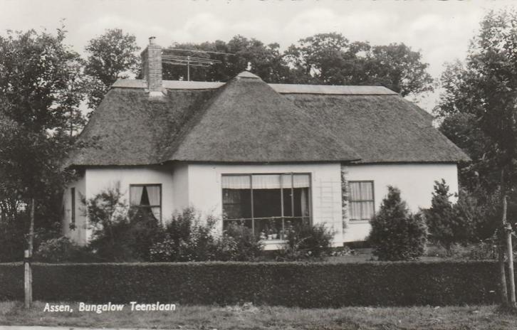 ASSEN Bungalow Teenslaan, Verzamelen, Ansichtkaarten | Nederland, Ongelopen, Drenthe, 1960 tot 1980, Verzenden