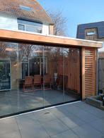 Montage € 350,- gehard glas veranda schuifwanden, Ophalen of Verzenden, Nieuw, Veiligheidsglas