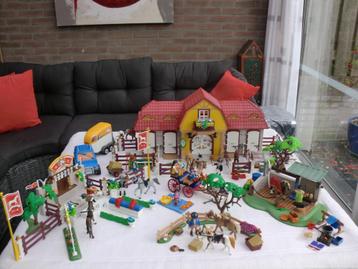 5221 Grote uitgebreide Paardenmanege set 100% compleet beschikbaar voor biedingen