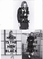 Noir is the new Black.-Shop Noir. 3x modekaart Maastricht, Verzamelen, Verzenden, 1980 tot heden, Ongelopen, Cultuur en Media