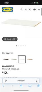 KOMPLEMENT planken Ikea 100x58cm, Ophalen, 50 tot 75 cm, 50 tot 100 cm, Minder dan 100 cm