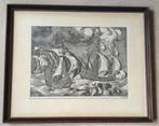 Gravure van Hieronymus Cock naar Pieter Breugel zeilboten, Verzenden