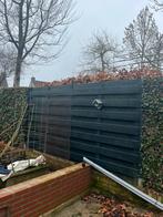 Degelijke kwaliteit houten schutting 335x180 grijs groen, Ophalen, 1 tot 2 meter, Minder dan 3 meter, Zo goed als nieuw