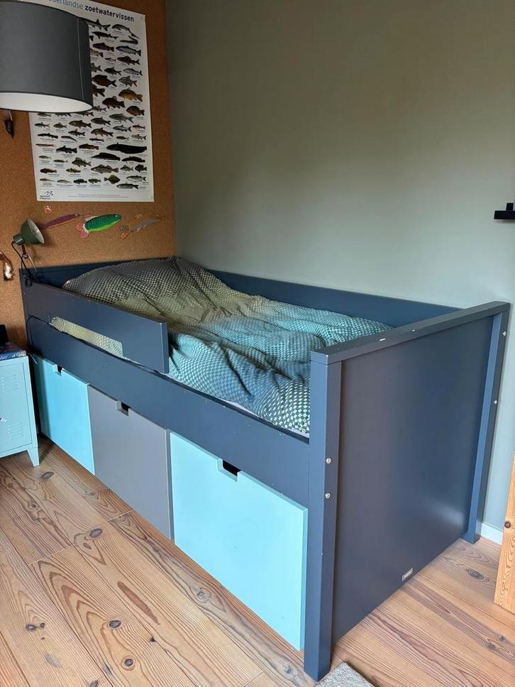 Bopita half hoogslaper 90x200 cm, Kinderen en Baby's, Kinderkamer | Stapelbedden en Hoogslapers, Gebruikt, Halfhoogslaper, Ophalen of Verzenden