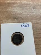 1/2 cent 1862, Postzegels en Munten, Munten | Nederland, Ophalen of Verzenden, Koning Willem III, 1 cent