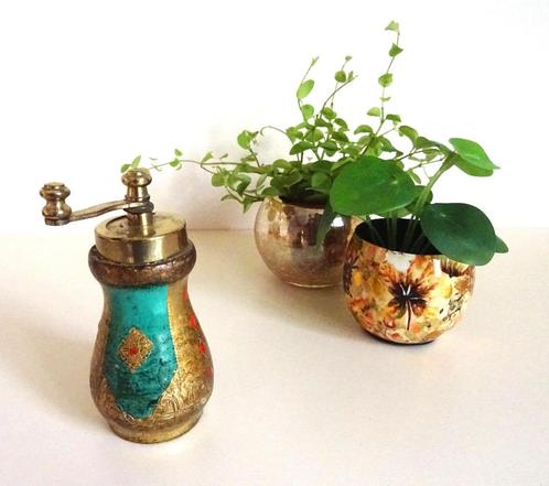 Florentijnse houten permolen, 12 cm hoog, Antiek en Kunst, Antiek | Keukenbenodigdheden, Verzenden