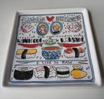Blond sushi vierkante  bord 18x18cm, Huis en Inrichting, Keuken | Servies, Ophalen, Gebruikt, Blond Amsterdam, Bord(en)