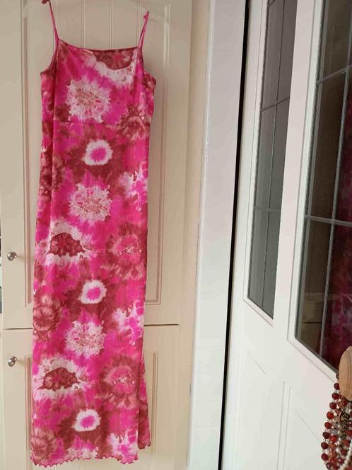 Summum lange zomerjurk roze fucsia gevoerd maat L, Kleding | Dames, Jurken, Zo goed als nieuw, Maat 42/44 (L), Roze, Onder de knie