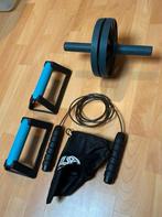 Sportspullen - Buikspierwiel, Push-up steunen, Springtouw, Sport en Fitness, Fitnessmaterialen, Ophalen of Verzenden, Zo goed als nieuw