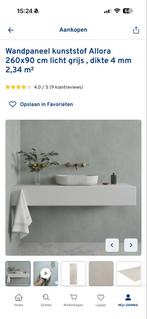 2 reststukken Wandpaneel Allora Lichtgrijs, Gebruikt, Wandtegels, Ophalen of Verzenden, Minder dan 5 m²