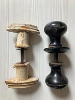 Oude houten deurknoppen/ deurbeslag, Doe-het-zelf en Verbouw, Hang- en Sluitwerk, Overige materialen, Gebruikt, Ophalen of Verzenden