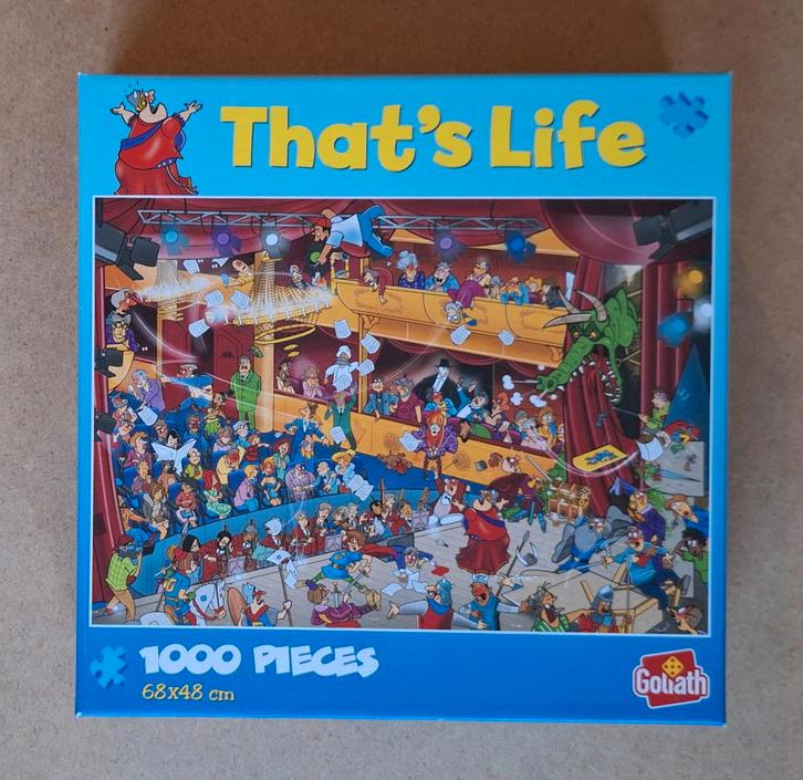 Puzzel van Goliath, That’s Life, 1000 Stukjes, Hobby en Vrije tijd, Denksport en Puzzels, Zo goed als nieuw, Legpuzzel, 500 t/m 1500 stukjes