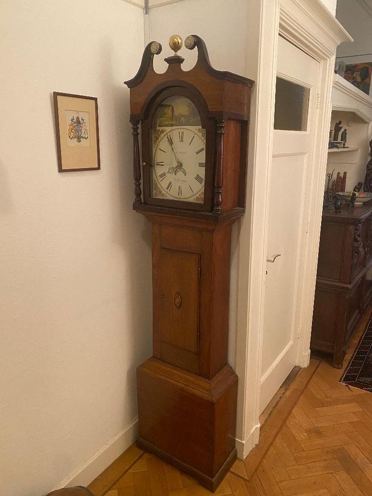 Antieke staande Engelse klok, Antiek en Kunst, Antiek | Klokken, Ophalen