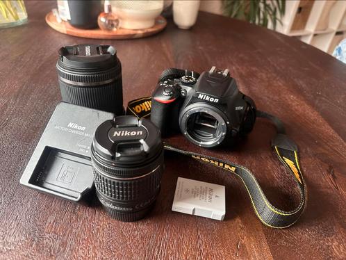 Nikon D3500 + 2 lenzen (18-55mm & Tamron 18-200mm), Audio, Tv en Foto, Fotocamera's Digitaal, Zo goed als nieuw, Spiegelreflex