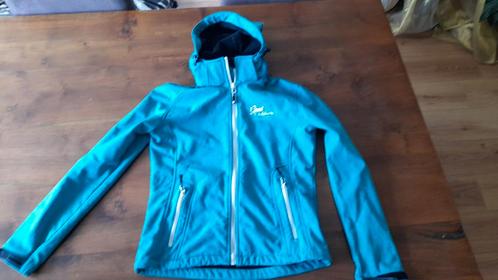 Softshell outdoor jas aquablauw mt 36 /S, Kleding | Dames, Jassen | Zomer, Zo goed als nieuw, Maat 36 (S), Ophalen of Verzenden