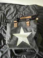 Tas grijs met ster stof, Sieraden, Tassen en Uiterlijk, Verzenden, Zo goed als nieuw