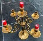 Koperen kandelaar voor 5 kaarsen, Antiek en Kunst, Ophalen of Verzenden, Koper of Brons