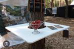 Flying table, tafel om paal, om boom, hang tafel, Ophalen of Verzenden, Zo goed als nieuw, 75 cm of meer, 60 cm of meer