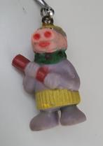 Vintage Sleutelhanger Varkentje met knuppel, Ophalen of Verzenden, Gebruikt