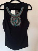 Léo Guy Zwart Top met Kralen - XL - Nieuw, Kleding | Dames, Zwart, Maat 46/48 (XL) of groter, Nieuw, Ophalen of Verzenden