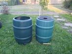 2 Regenvaten 114 L 51 x 51 x 66 cm, Ophalen, Kunststof, Met kraantje, 75 tot 150 liter