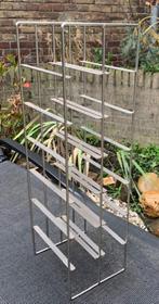 ***Wijnrek*** RVS mat zilver ZGAN, Huis en Inrichting, Woonaccessoires | Wijnrekken, Ophalen of Verzenden, Zo goed als nieuw, Metaal