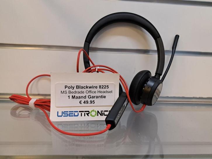 Poly Blackwire 8225, Computers en Software, Headsets, Gebruikt, Bedraad, Ophalen of Verzenden