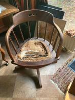 Antieke Eiken Kapiteinsstoel (Captain chair), Ophalen of Verzenden