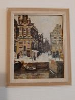 Schilderij stadsgezicht, Antiek en Kunst, Ophalen of Verzenden