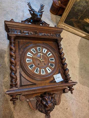 Antieke eikenhouten jacht klok 80 cm hoog. €135. beschikbaar voor biedingen