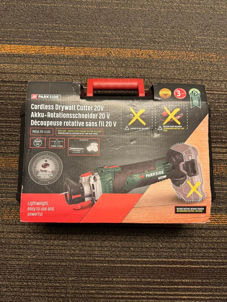 Parkside Accu-Rotationsschneider 20V - Nieuw in verpakking, Doe-het-zelf en Verbouw, Gereedschap | Overige machines, Ophalen of Verzenden