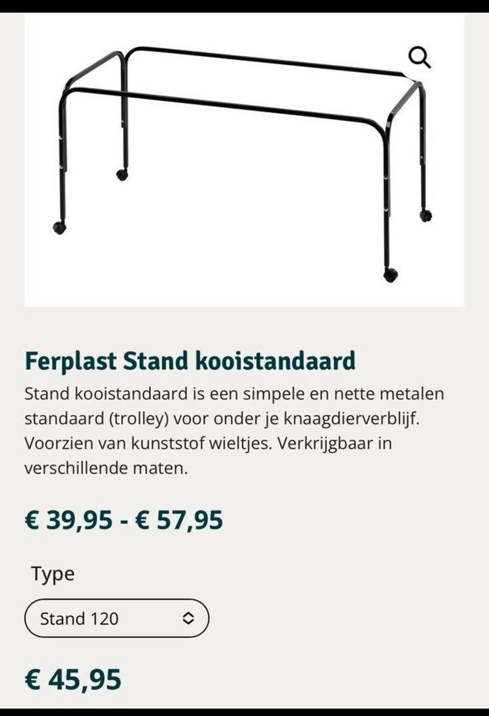 Standaard voor knaagdieren kooi 120 cm, Dieren en Toebehoren, Knaagdieren en Konijnen | Hokken en Kooien, Zo goed als nieuw, Kooi