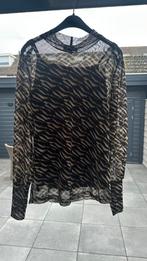 Dames G-MAXX maat M mesh top zwart/groen/beige, Ophalen of Verzenden, Zo goed als nieuw, Zwart, Lange mouw