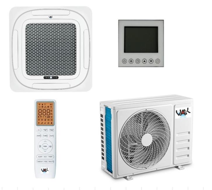 VAK Cassette airco 7KW, Witgoed en Apparatuur, Airco's, Nieuw, Wandairco, 100 m³ of groter, 3 snelheden of meer, Koelen en Ontvochtigen