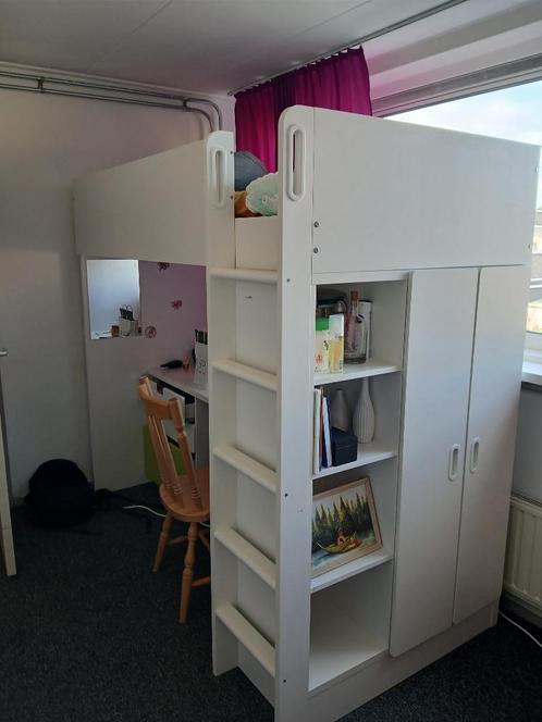 Hoogslaper (IKEA - smastad), Huis en Inrichting, Slaapkamer | Stapelbedden en Hoogslapers, Gebruikt, Hoogslaper, 90 cm, 200 cm