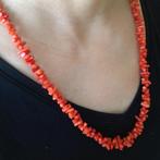 Antieke sieraden - bloedkoralen ketting, Verzenden, Overige materialen, Ketting