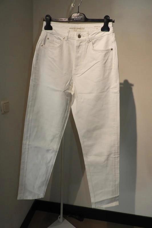 Studio Anneloes witte broek type relaxed fit nieuw S/M, Kleding | Dames, Broeken en Pantalons, Nieuw, Maat 36 (S), Wit, Lang, Verzenden