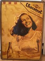 Nutricia Chocomel reclame bord, Verzamelen, Ophalen, Gebruikt, Reclamebord