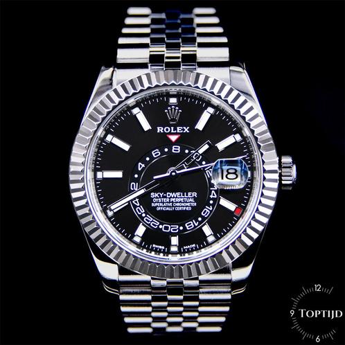 Rolex Sky-Dweller 326934 Black dial Fullset 12-2021, Sieraden, Tassen en Uiterlijk, Horloges | Heren, Nieuw, Polshorloge, Rolex
