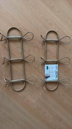 Bamboo look kapstok, drie stuks, naturel en zwart, Huis en Inrichting, Wandkapstok, Nieuw, Ophalen of Verzenden, Minder dan 100 cm