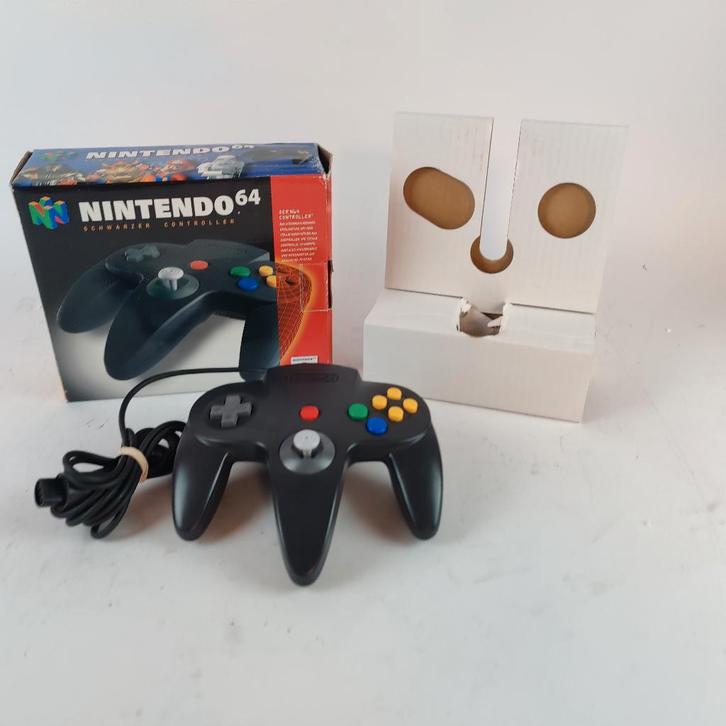 NIntendo 64 controller in doos + memory kaart || €49.99, Spelcomputers en Games, Spelcomputers | Nintendo 64, Zo goed als nieuw