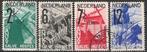 A.N.V.V. serie 244 - 247 O. ADV. no.38 O., Postzegels en Munten, Postzegels | Nederland, Verzenden, T/m 1940, Gestempeld