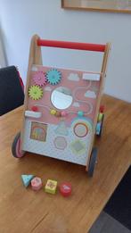 Loopwagen met houten remmen - walking trolley, Kinderen en Baby's, Speelgoed | Houten speelgoed, Ophalen, Zo goed als nieuw, Duw- of Trekspeelgoed