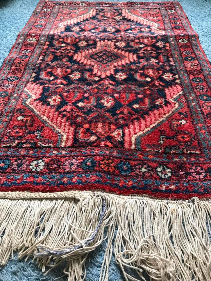 Perzisch Tafelkleed Wol Handgeknoopt, Antiek en Kunst, Antiek | Kleden en Textiel, Ophalen