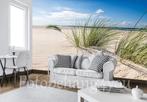 Strand helmgras fotobehang, strand behang, Fotobehang4you, Verzenden, Strand, helm, duin, zee
