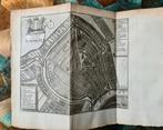 Originele antieke prent uit 1772: stadsplattegrond Gouda, Antiek en Kunst, Ophalen of Verzenden