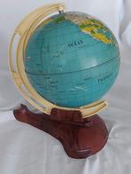 Oude blikken wereldbol globe  retro, Gebruikt, Ophalen of Verzenden