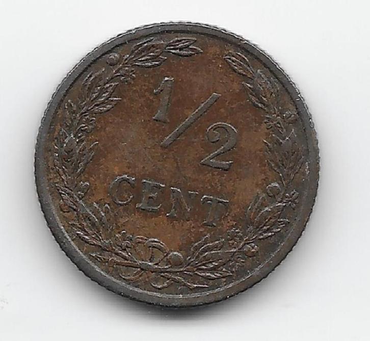 Nederland ½ cent 1906 KM# 133, Postzegels en Munten, Munten | Nederland, Losse munt, Koningin Wilhelmina, Ophalen of Verzenden