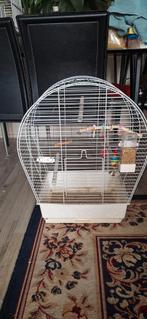 Vogelkooi met speeltjes, Ophalen, Gebruikt, Metaal, Vogelkooi